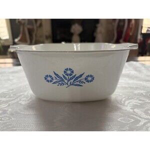 Corning Ware Blue Cornflower Dish P-1-B  1 QT Casserole Dish No Lid Vintage